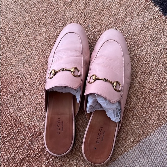 Gucci Pink Loafer Slides - Picture 4 of 14